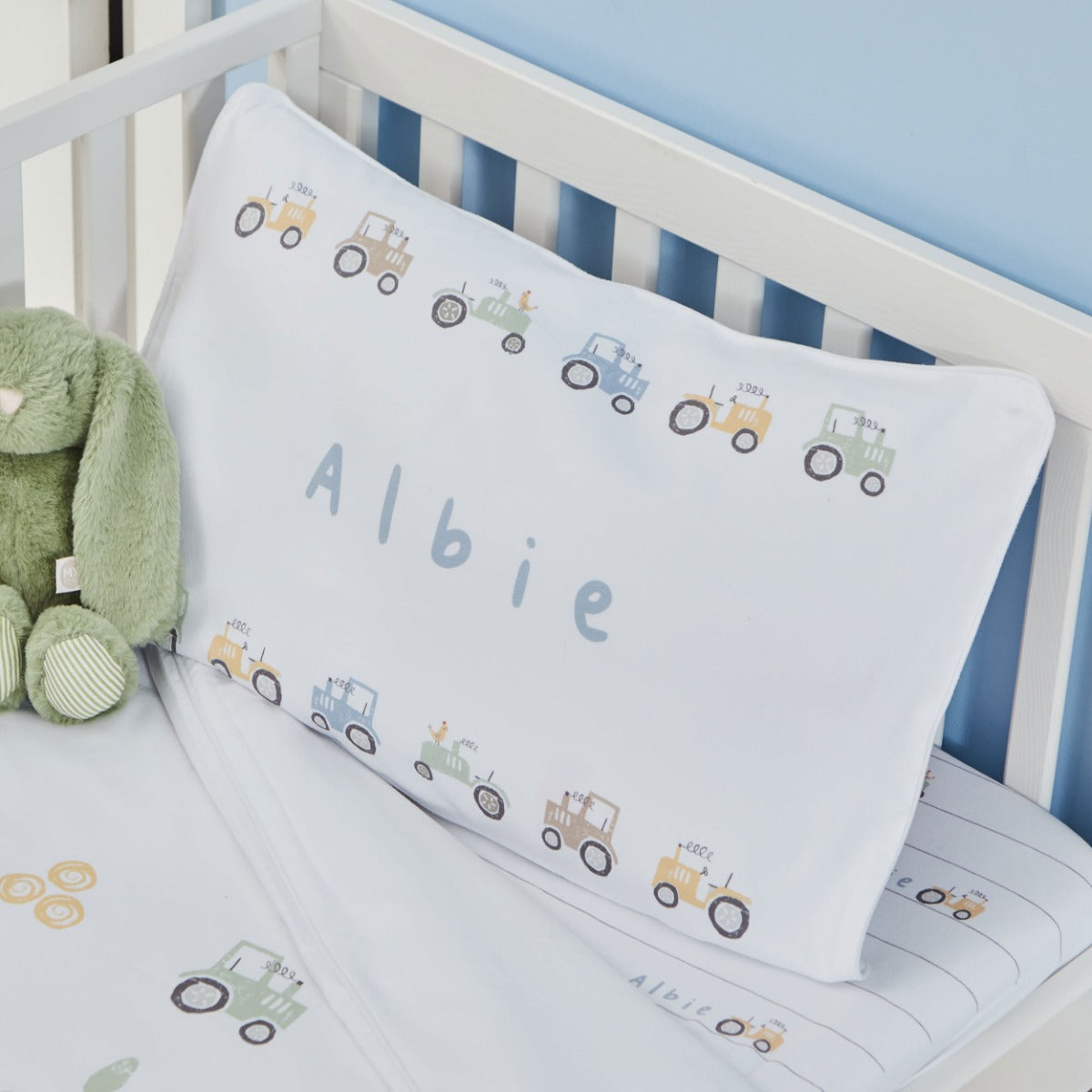 Personalised Fun on the Farm Print Bedding Set