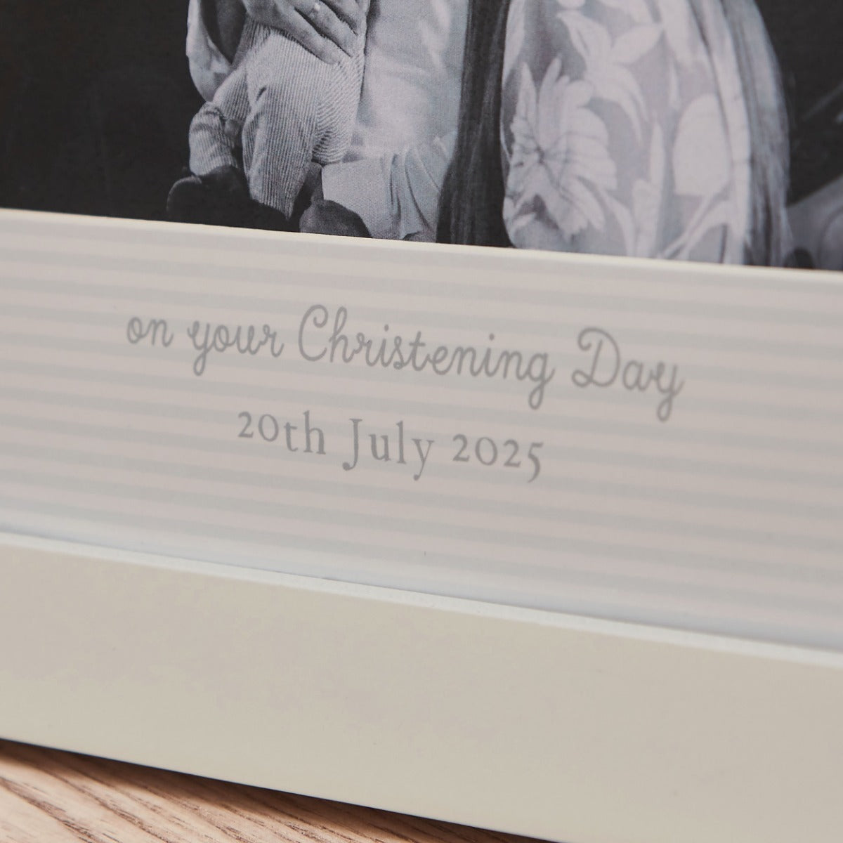 Personalised Blue Dove Christening Frame