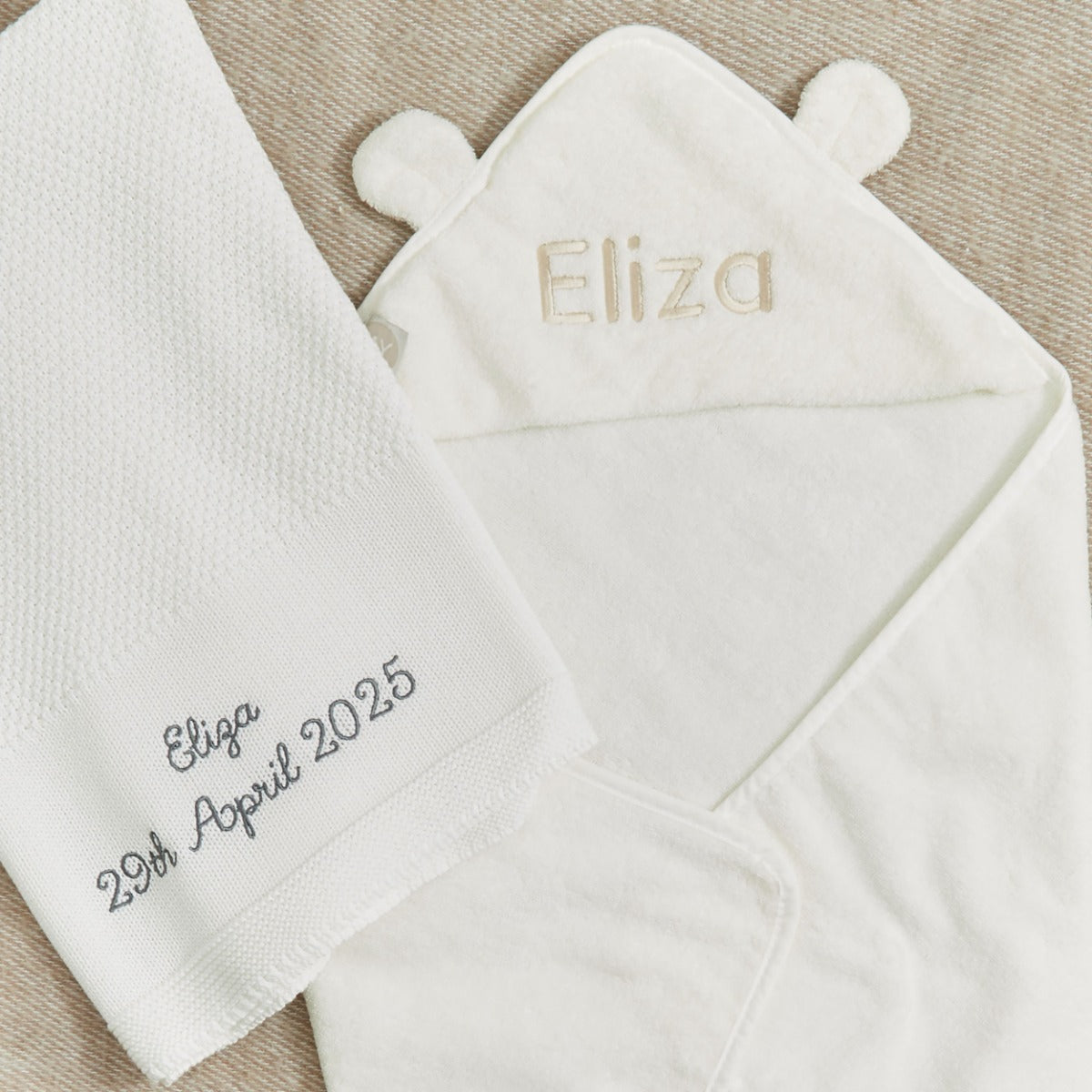 Personalised Ivory Soak & Snooze Gift Set
