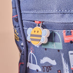 Personalised Just Bee Kids Transport Print Backpack & Lunch Bag Gift Set