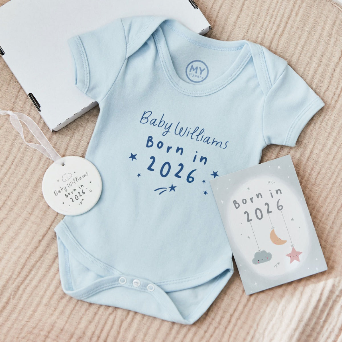 Personalised Born In 2026 Letterbox Gift Set 