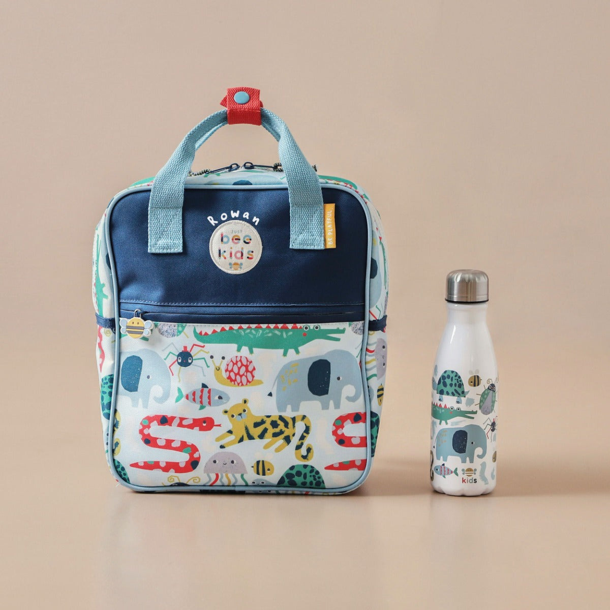 Just Bee Kids Animal Backpack and Water Bottle Set