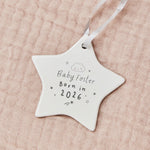 Personalised Born In 2026 Ceramic Hanging Decoration