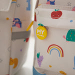 Personalised Colourful Print Backpack & Lunch Bag Set
