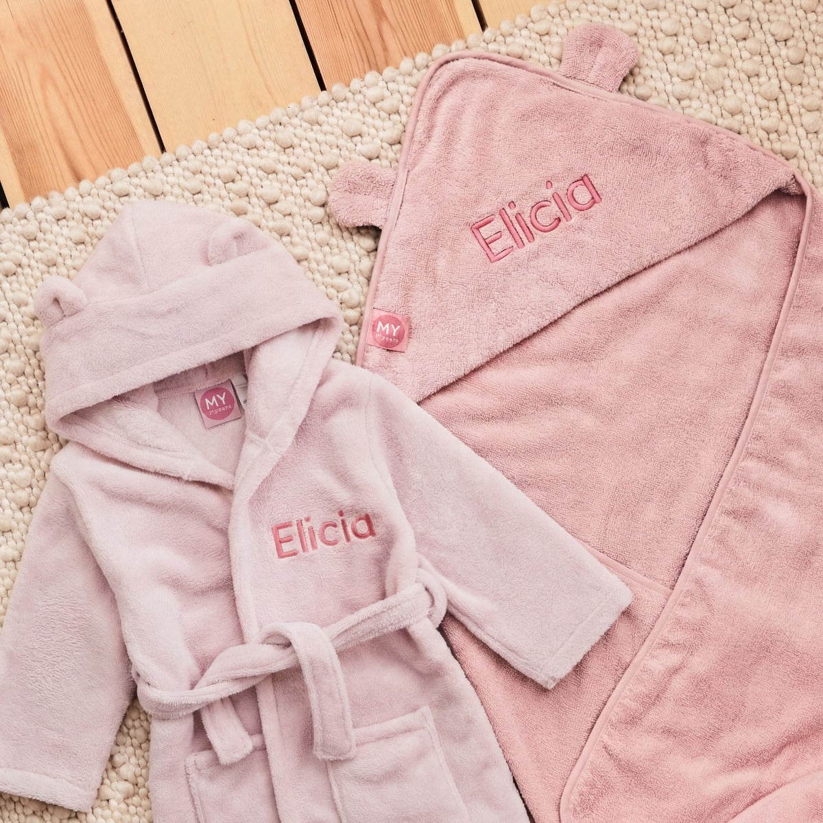 Personalised Pink Towel Gift Set 