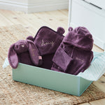 Personalised Plum Splash, Snuggle and Cuddle Gift Set