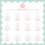Personalised Zodiac Sign T-Shirt by Made Yours