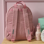 Personalised Rainbow Large Pink Cord Backpack