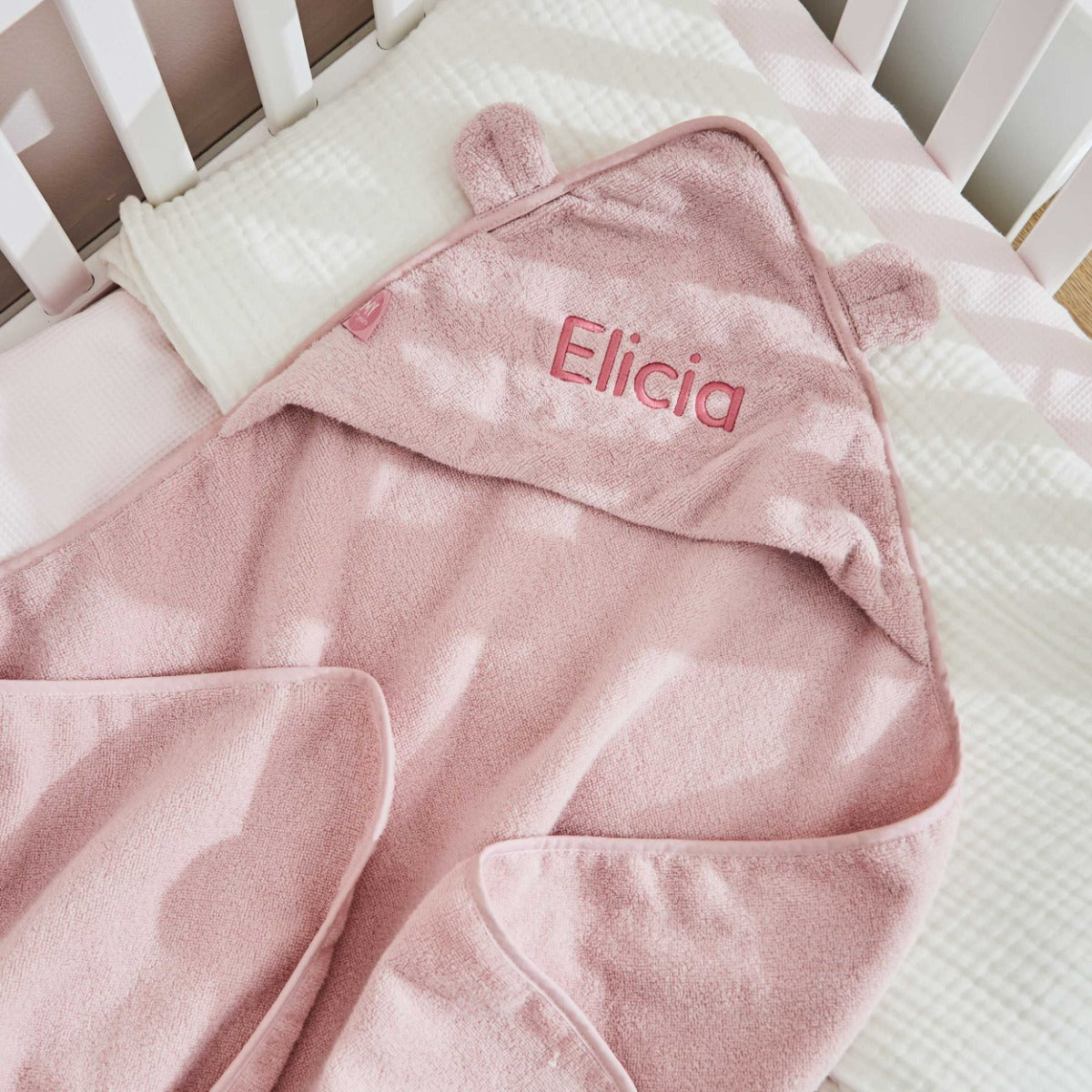 Personalised Pink Hooded Towel