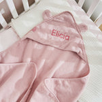 Personalised Pink Hooded Towel
