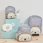 Personalised Grey Lion Suitcase