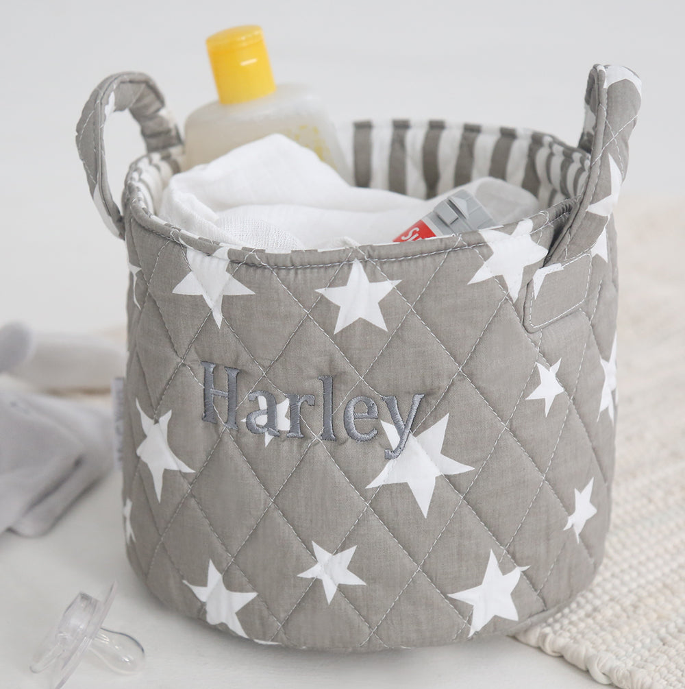 Mini Grey Star Storage Bag