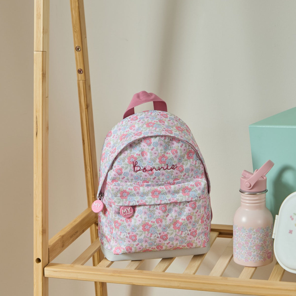 Personalised Cottage Ditsy Mini Backpack