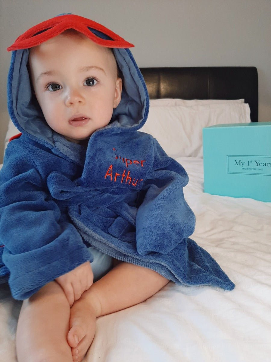 Personalised Super Hero Robe with Mask Model 2
