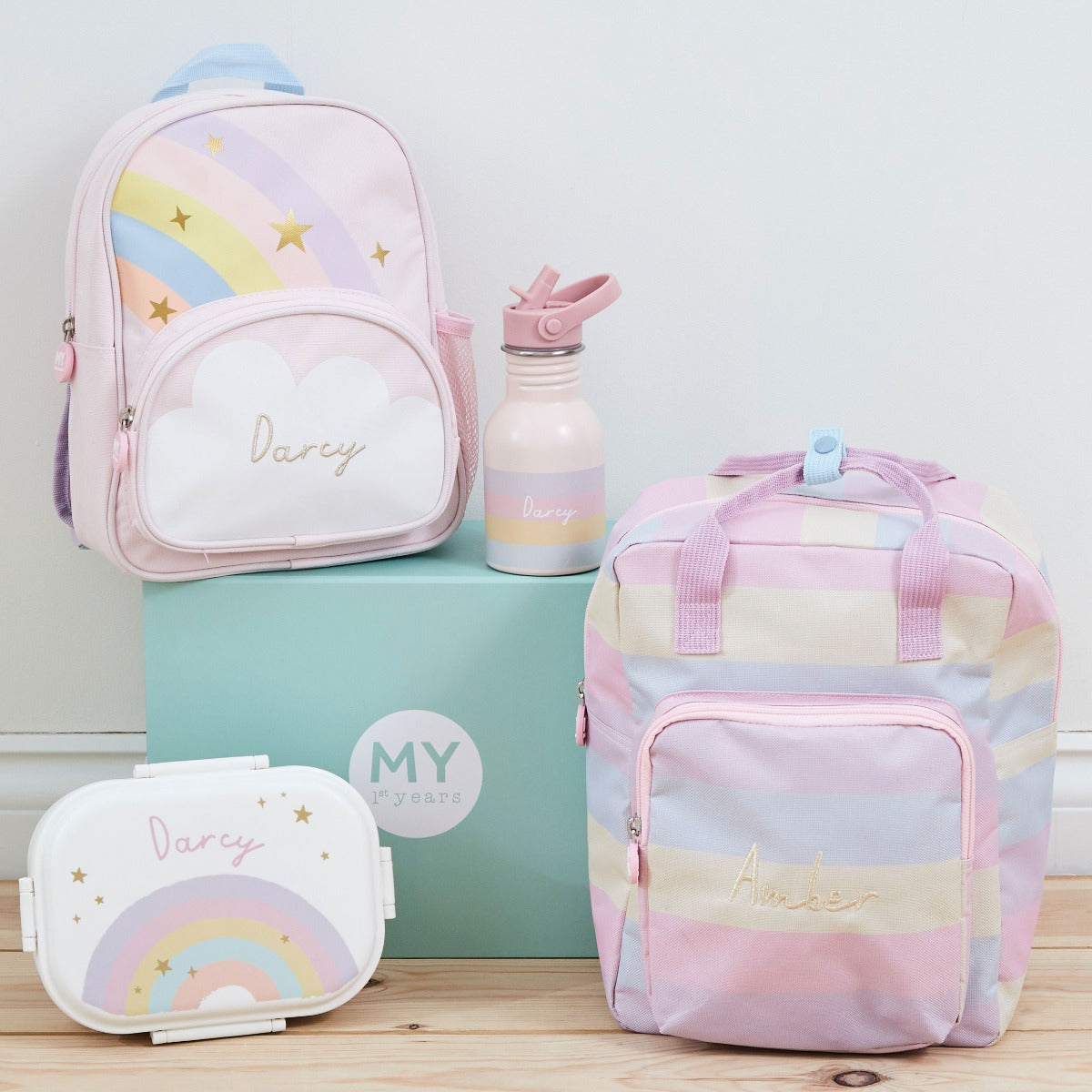 Personalised Rainbow Mini Character Backpack