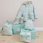 Personalised Sage Spot Drawstring Bag