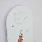 Personalised Pink Flopsy™ Bunny Height Chart FSC®