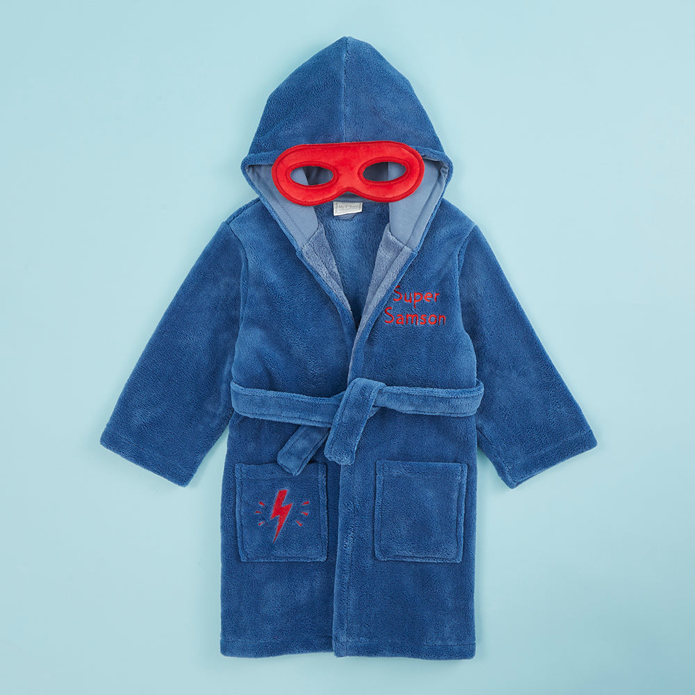 Personalised Super Hero Robe with Mask Model