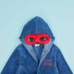 Personalised Super Hero Robe with Mask Detail
