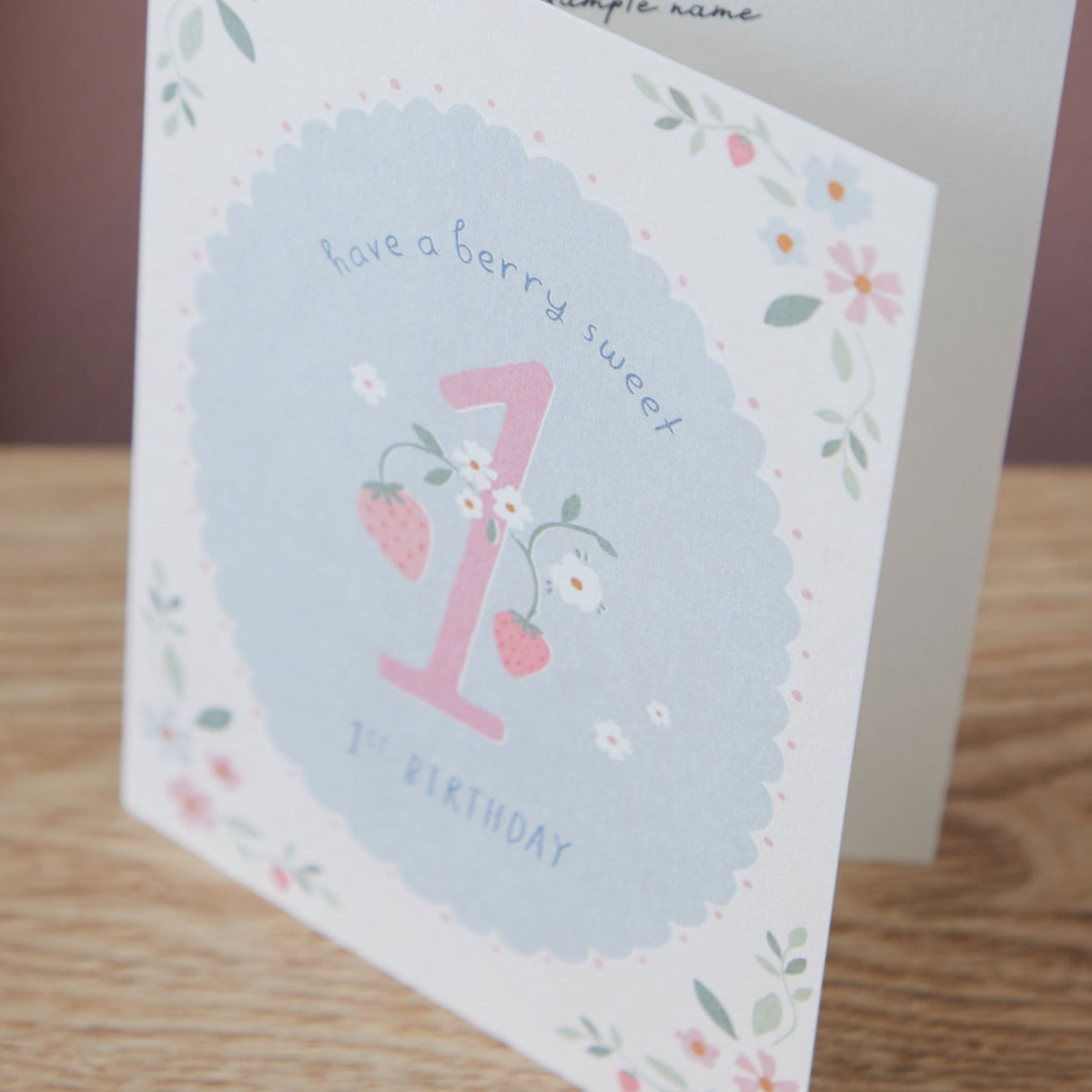 Personalised Berry Sweet Birthday Card