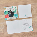 Personalised Dinosaur Happy Birthday Photo Card