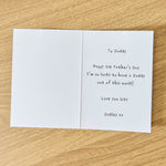 Personalised Grey Space Photo Upload Father’s Day Card