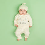 Personalised Embroidered Little Lamb Jersey Outfit Set (3 piece)