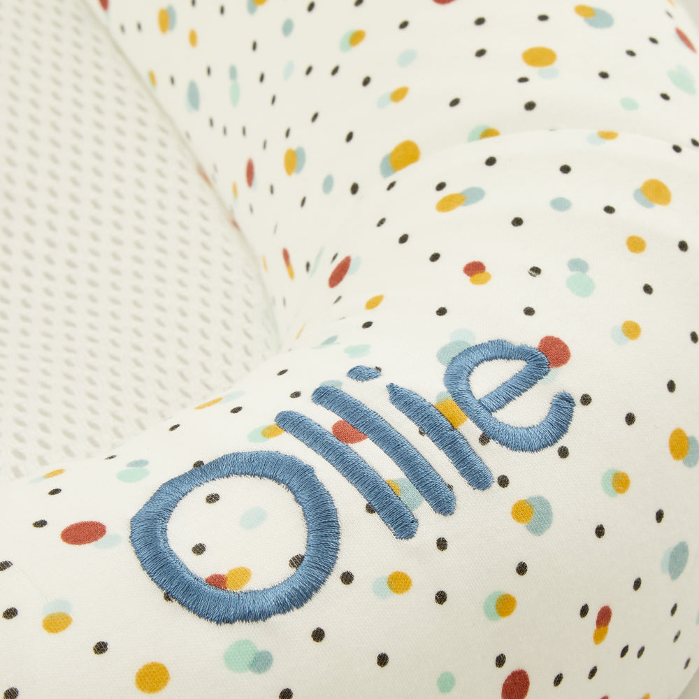 Personalised Purflo 'Scandi Spot' Baby Bed Personalisation