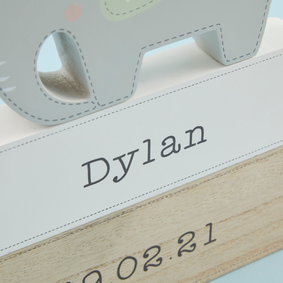 Personalised Wooden Elephant Name Sign