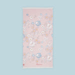 Personalised Floral Beach Towel