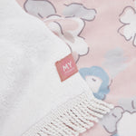 Personalised Floral Beach Towel