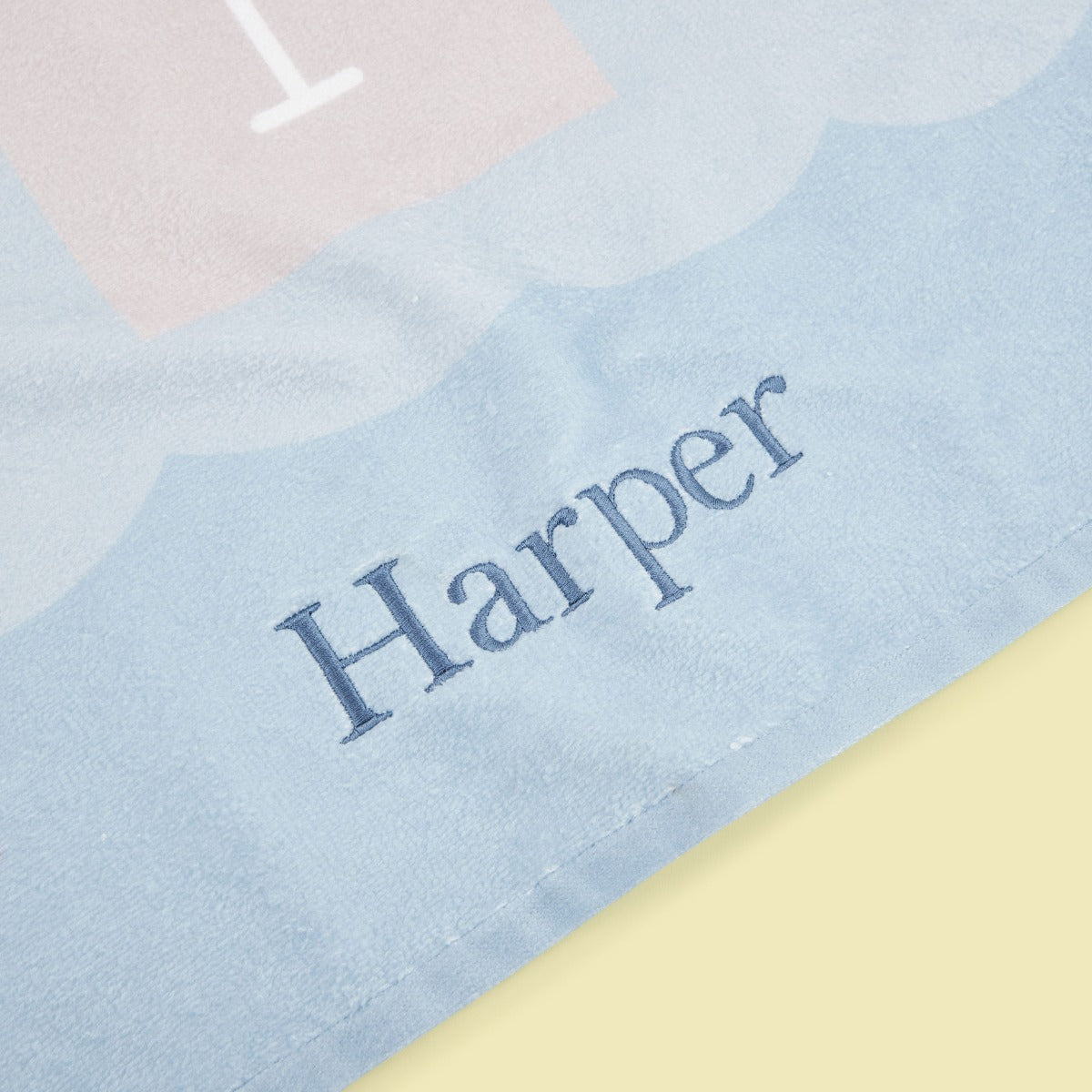 Personalised Colourful Hopscotch Print Beach Towel