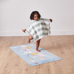 Personalised Colourful Hopscotch Print Beach Towel