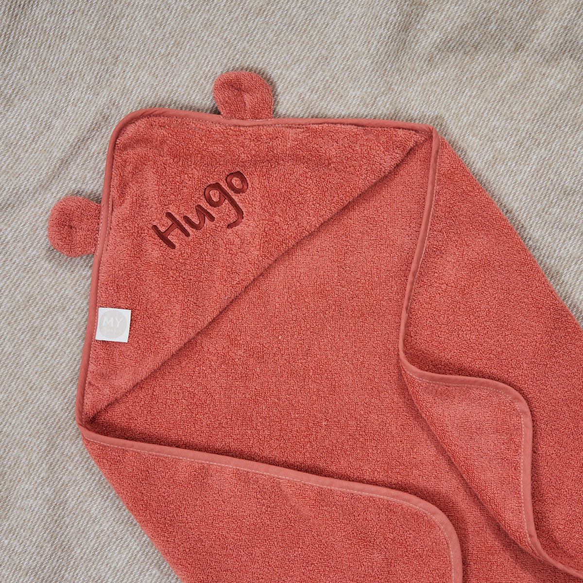 Personalised Pumpkin Small Hooded Towel 