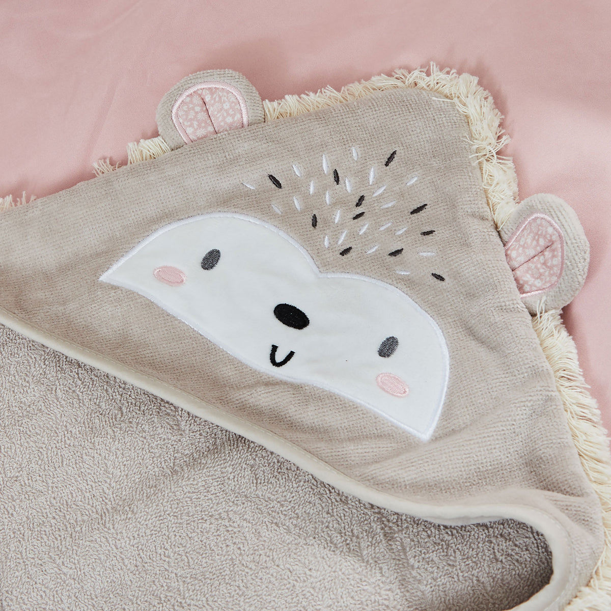 Personalised Hedgehog Hooded Towel