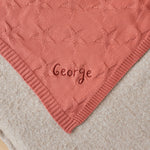 Personalised Pumpkin Star Jacquard Blanket