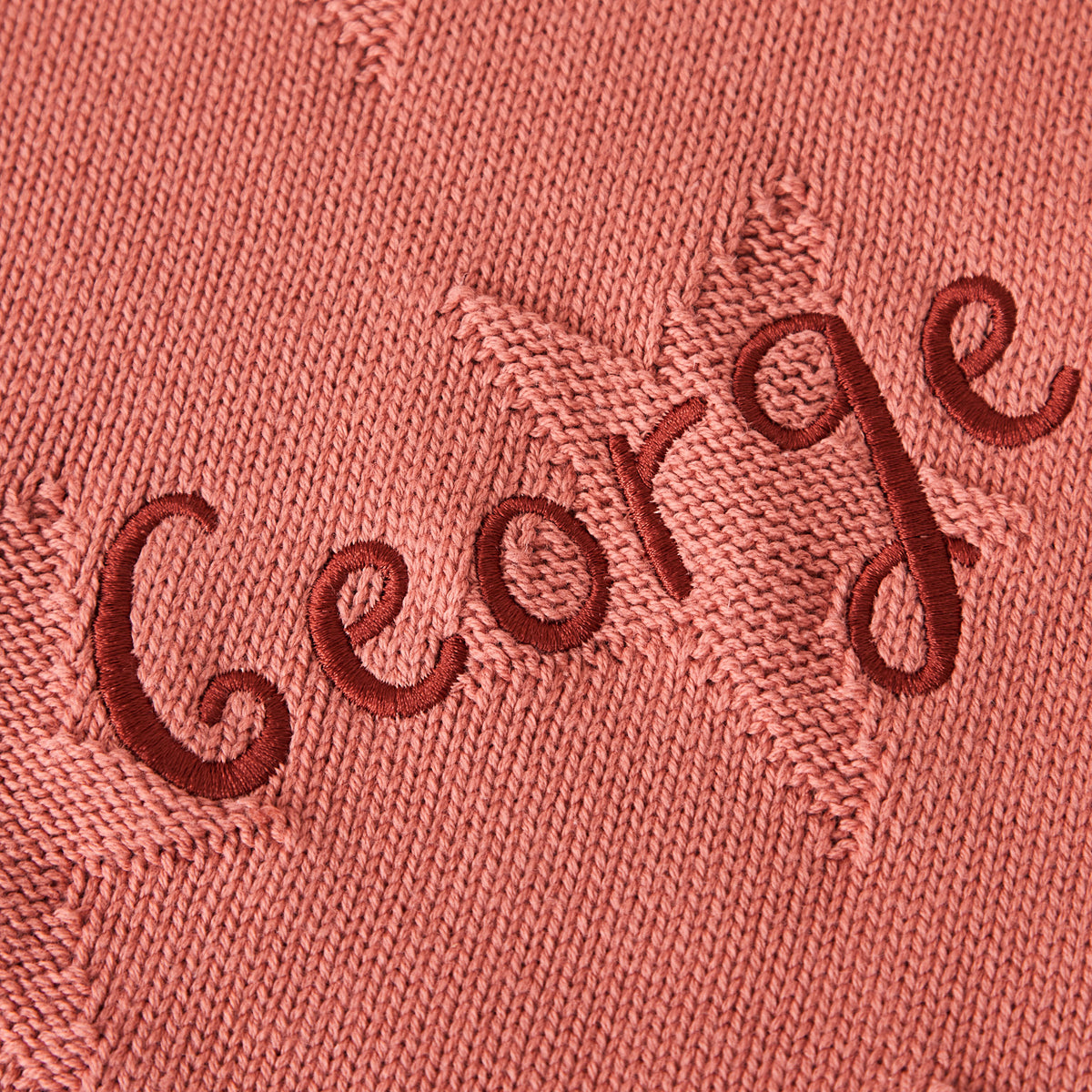 Personalised Pumpkin Star Jacquard Blanket