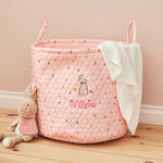 Personalised Pink Spot Flopsy™ Bunny Storage Bag 