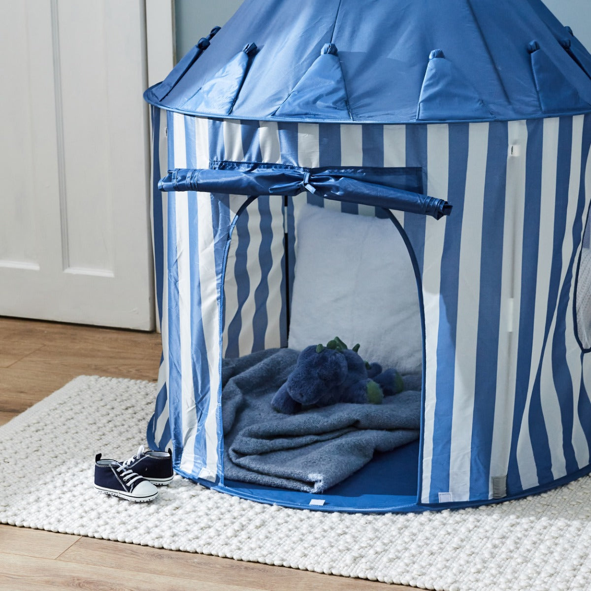 Personalised Kids Concept Blue Stripe Play Tent 