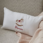 Personalised Rocking Horse Linen Cushion