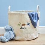 Personalised Large Ecru Dino Storage Bag