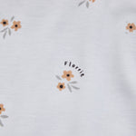 Personalised Yellow Floral Print Jersey Blanket