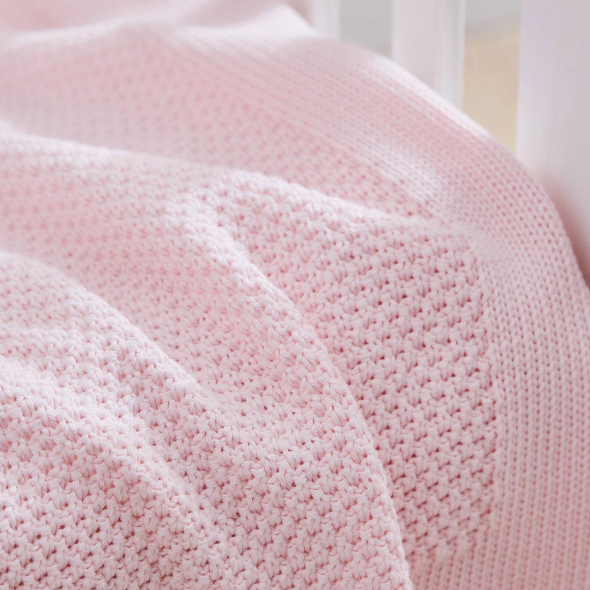 Personalised Fruit Design Light Pink Baby Shawl 
