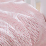 Personalised Fruit Design Light Pink Baby Shawl 