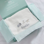 Personalised Born to be Loved Ivory Baby Shawl Blanket