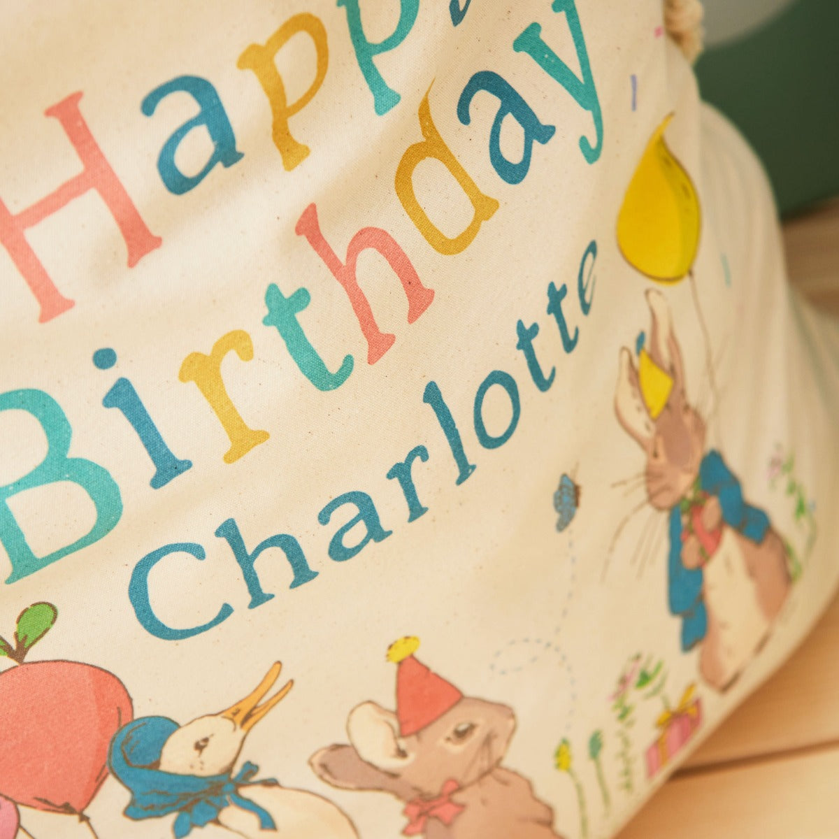 Personalised Peter Rabbit Birthday Sack