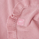Personalised Frill Edge Pink Blanket