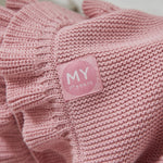 Personalised Butterfly Pink Frill Blanket
