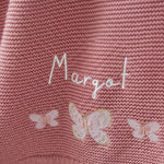 Personalised Butterfly Pink Frill Blanket