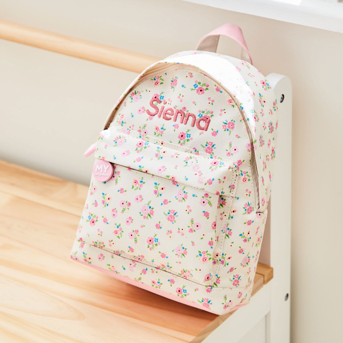 Personalised Ditsy Print Classic Mini Backpack